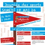 Venez à la Journée des Sports le 18 mai